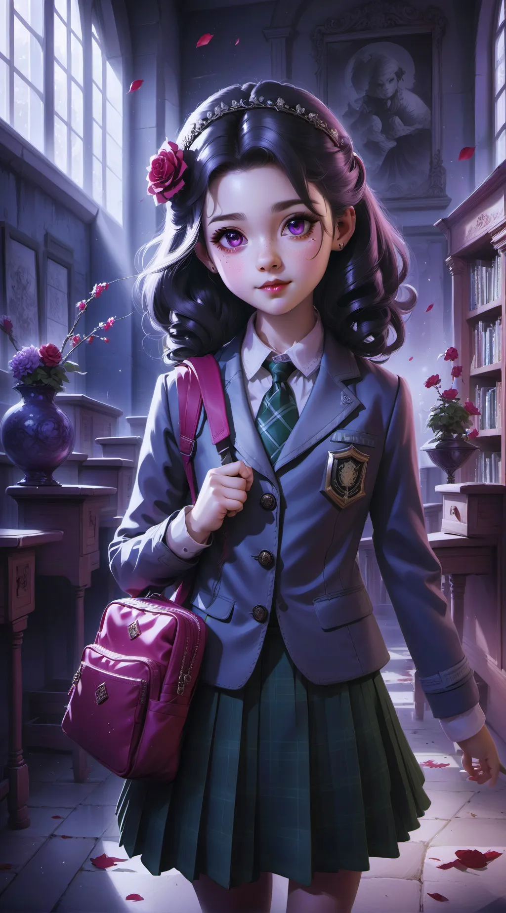 ai character: School Powers background