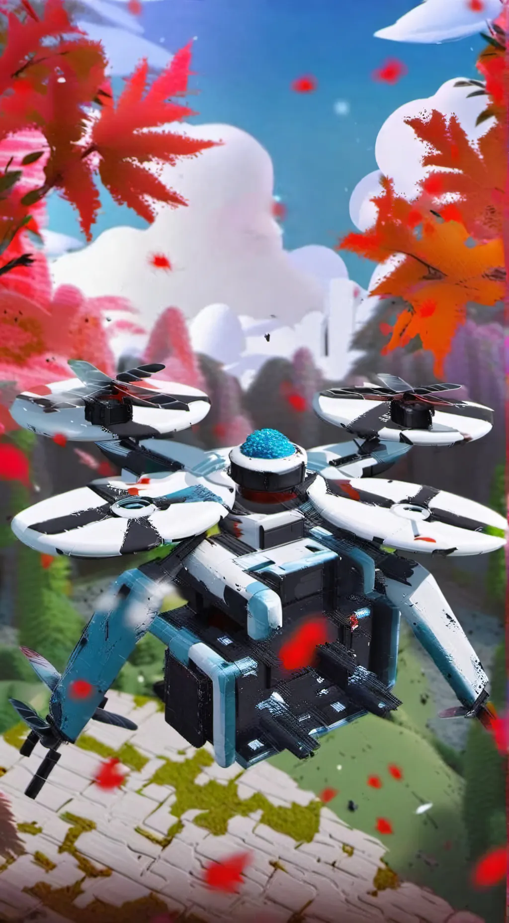 ai character: murder drone  background