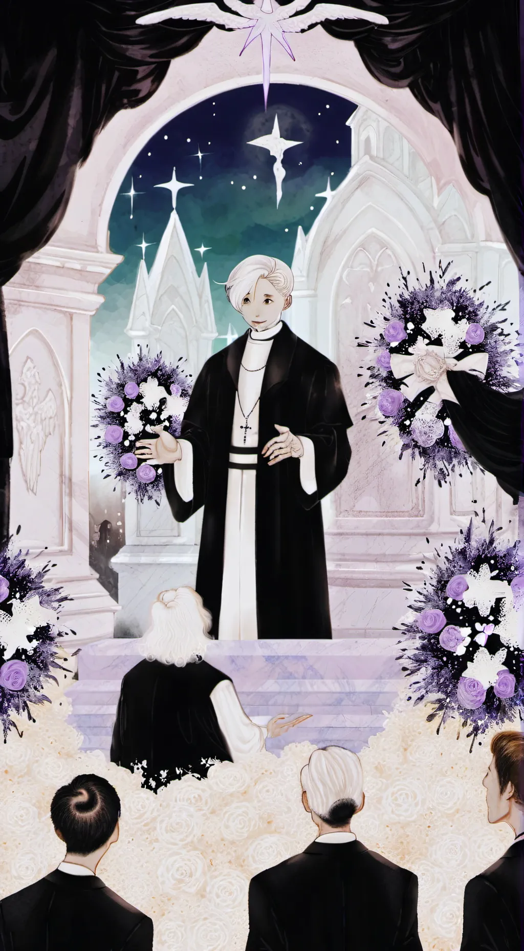 ai character: mha funeral background