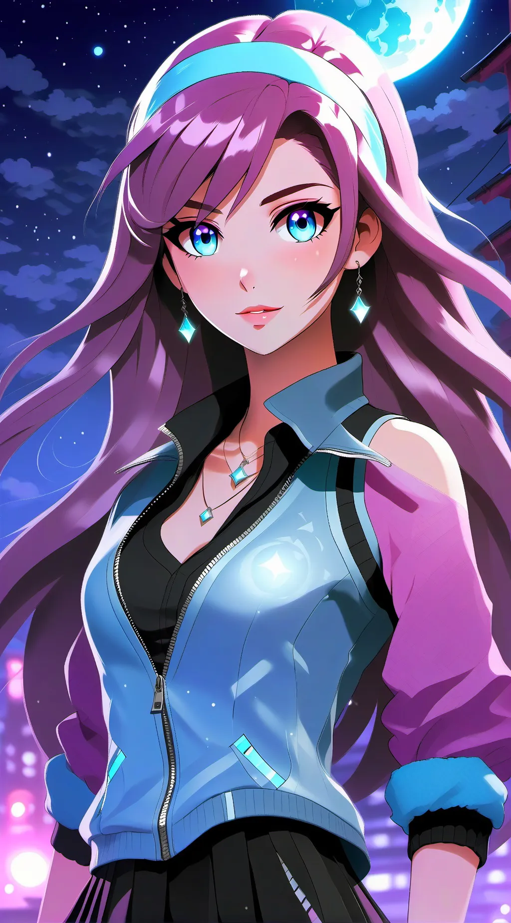 ai character: Luna background