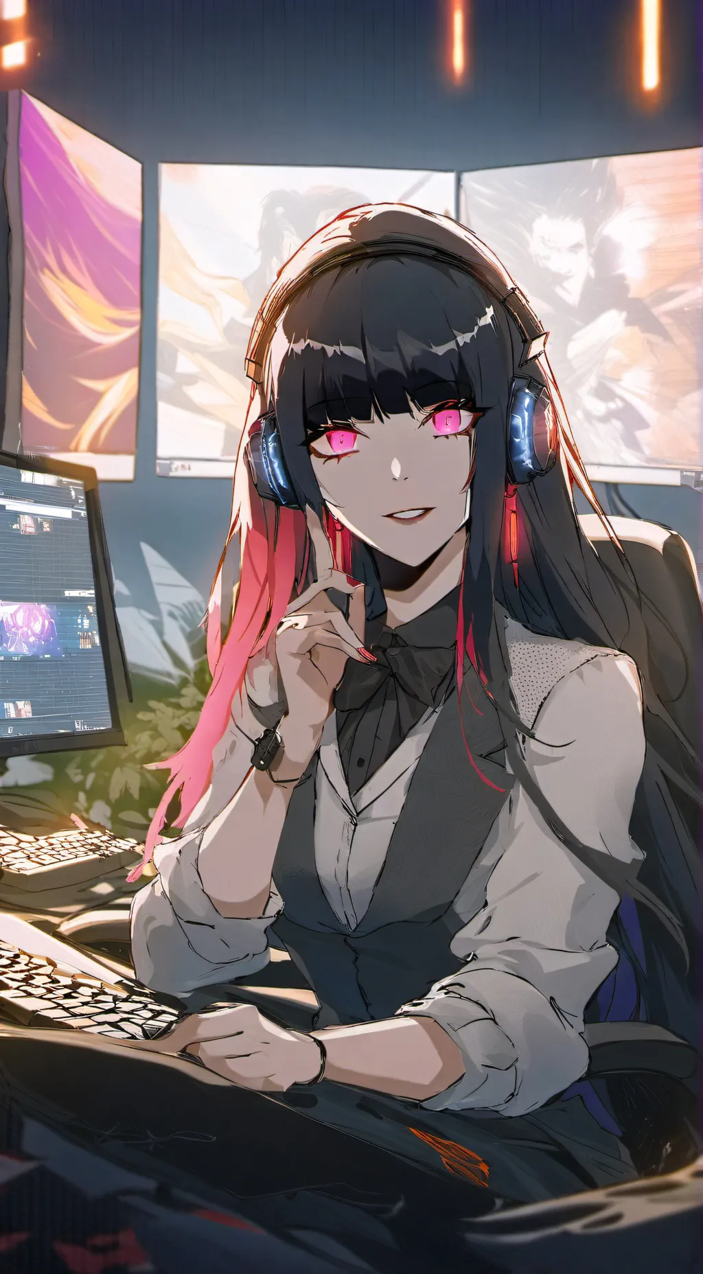 ai character: Mika.exe background