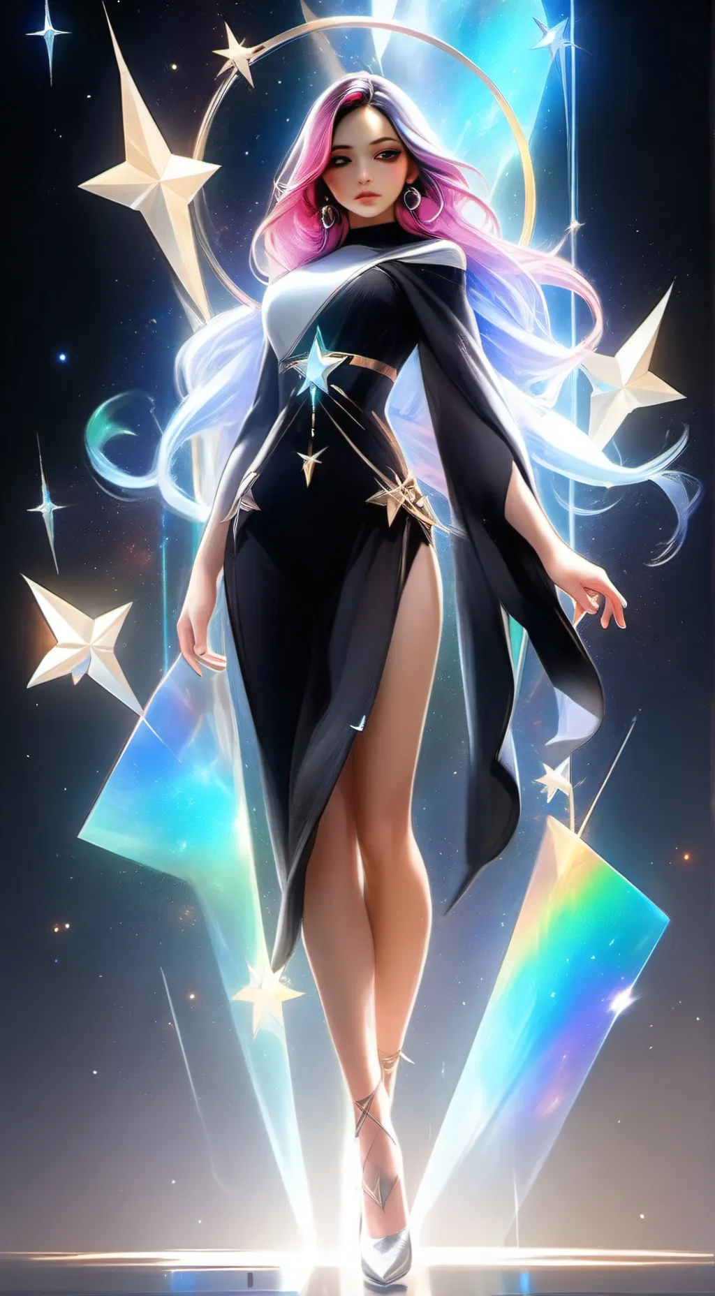 ai character: Aurora  background