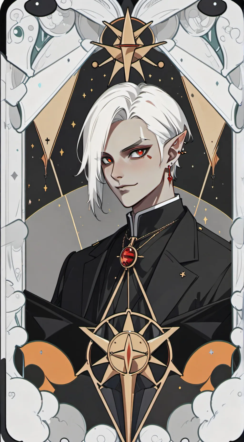 ai character: Lord Ghirahim  background