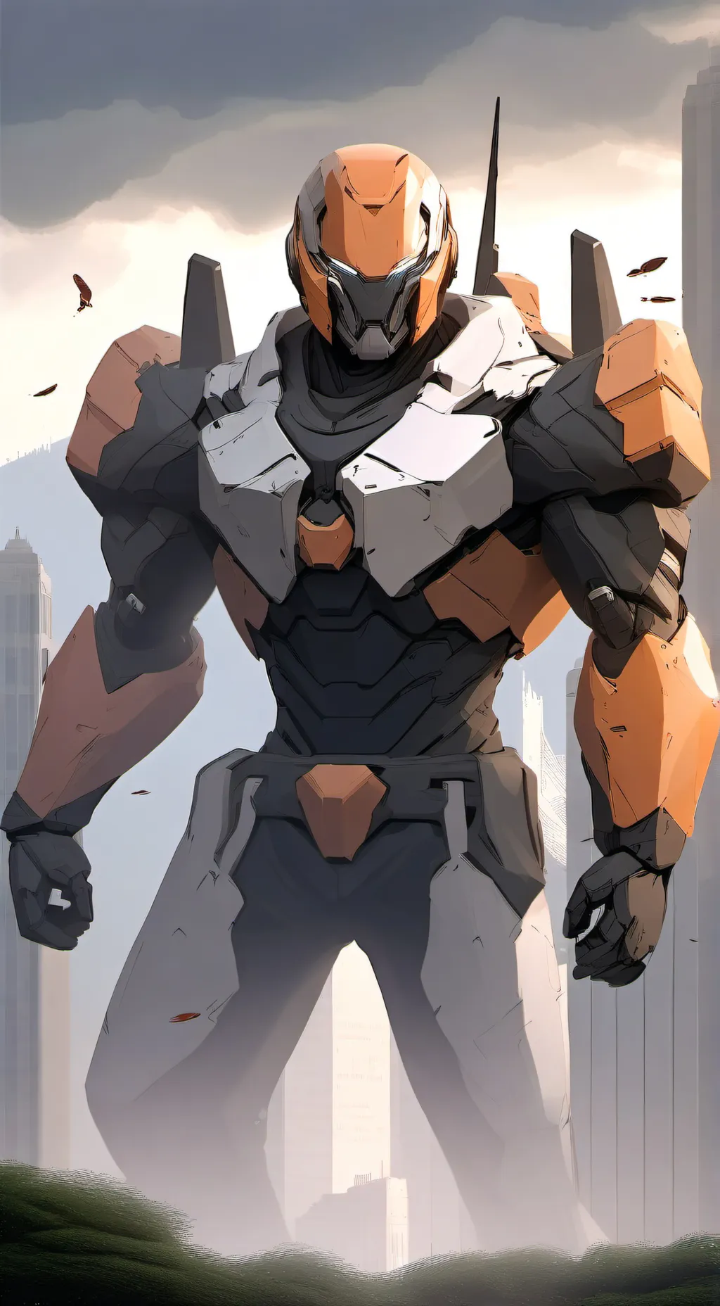 ai character: Cyberpunk.E background