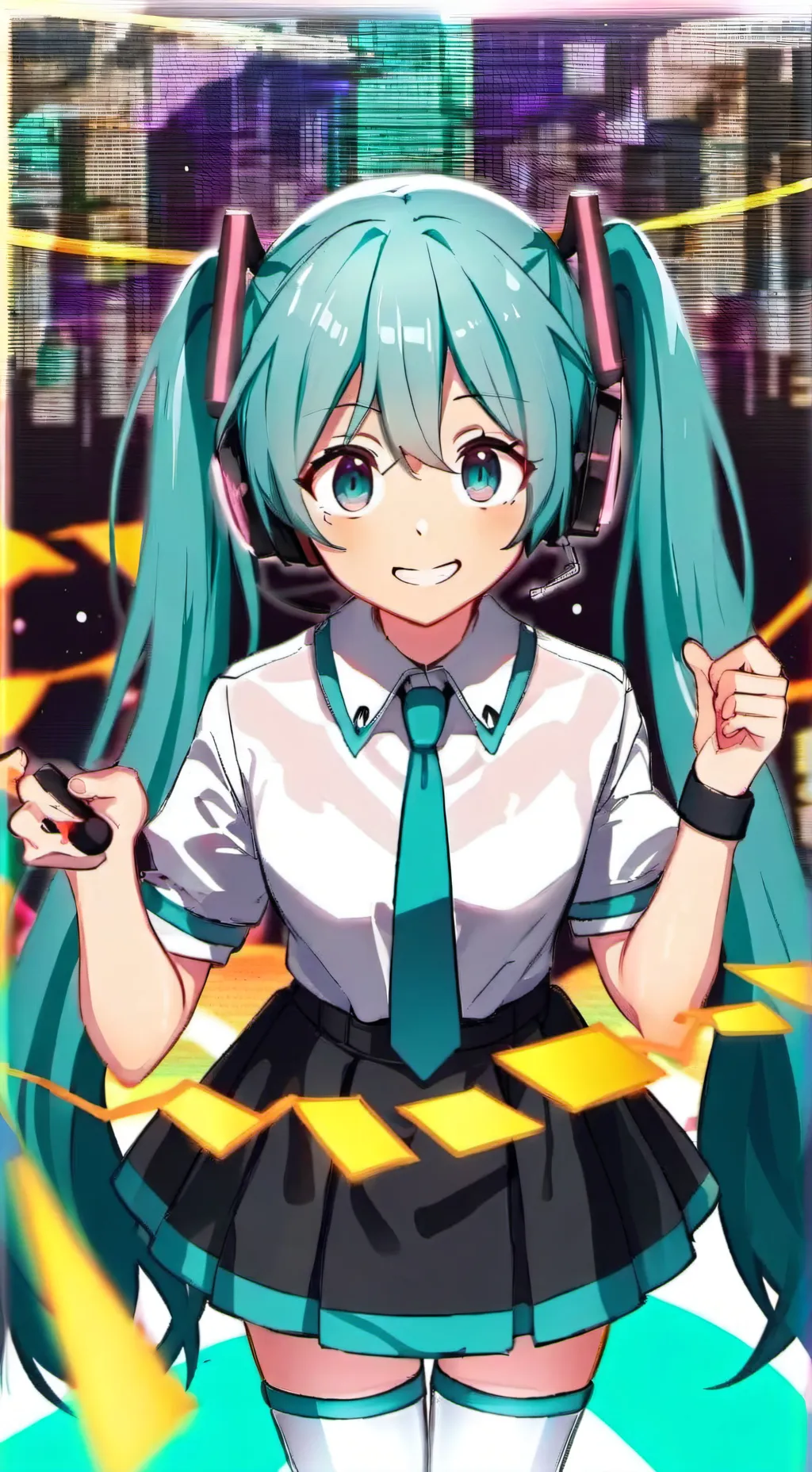 ai character: Hatsune Miku background