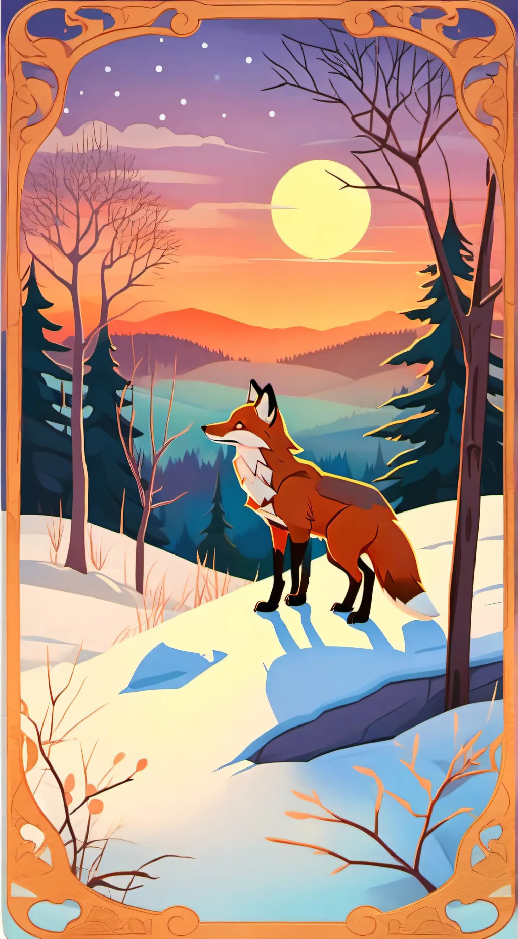 ai character: Fox background