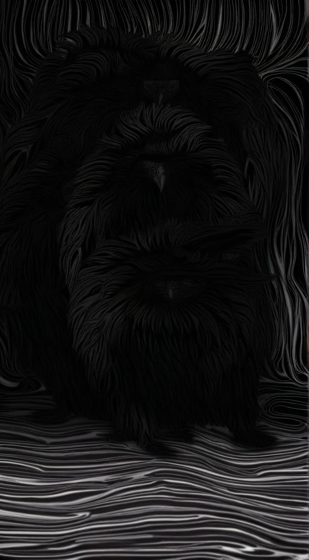 ai character: The long quiet background