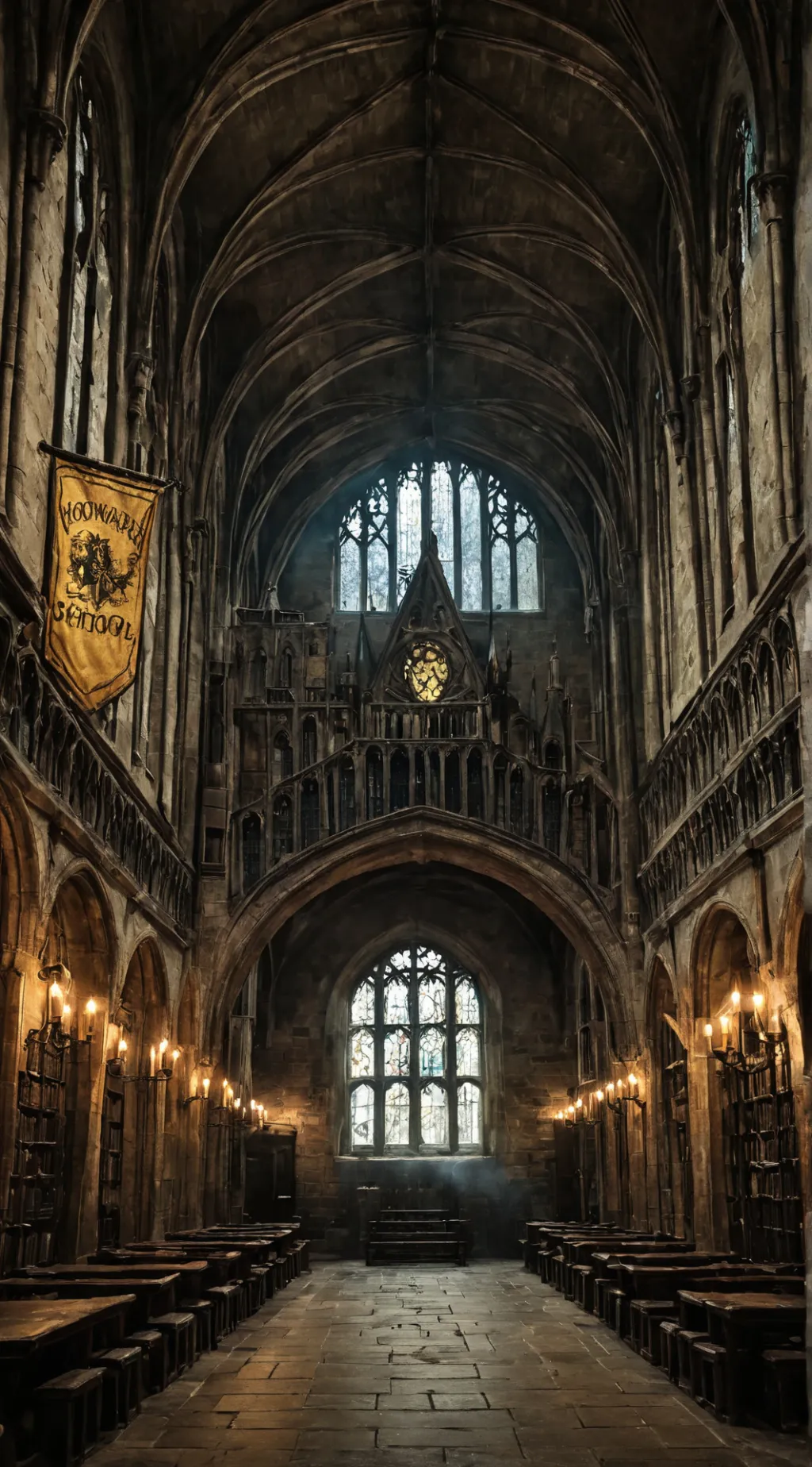 ai character: Hogwarts background