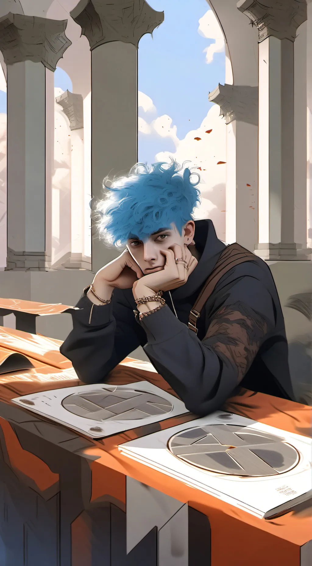 ai character: Plant*della sad* background
