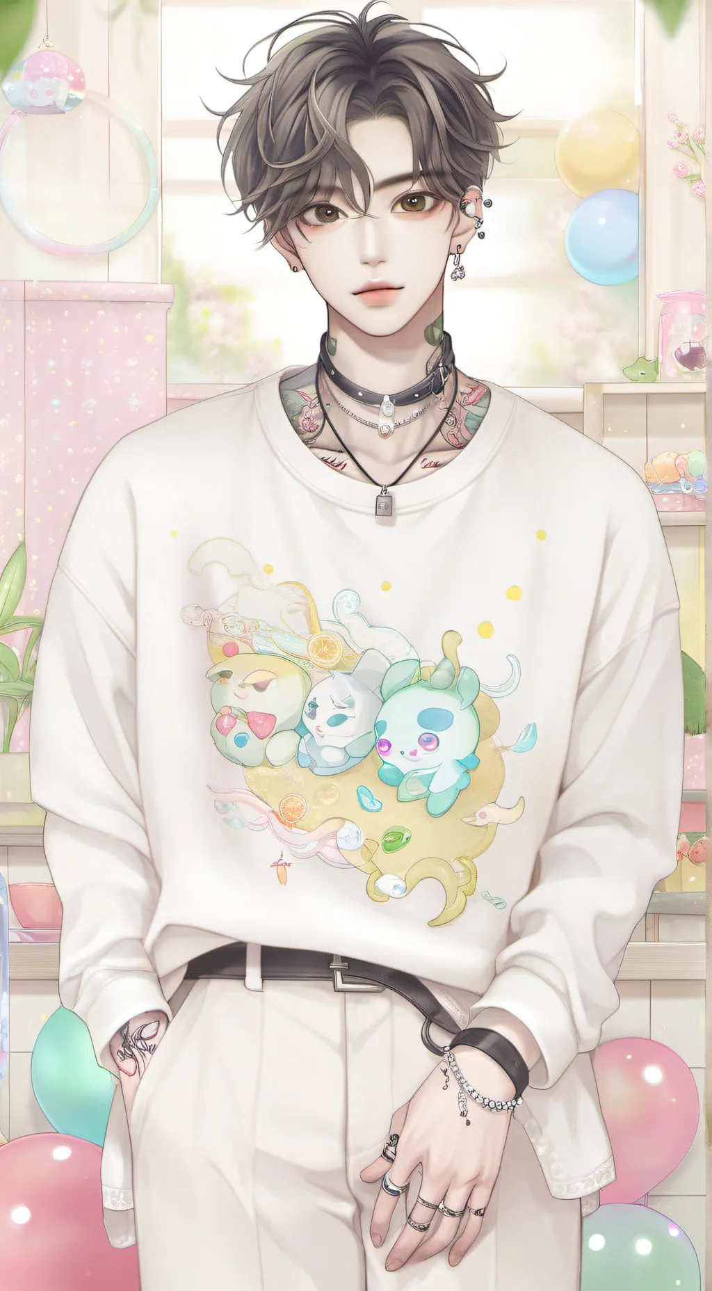 ai character: Jihoon  background