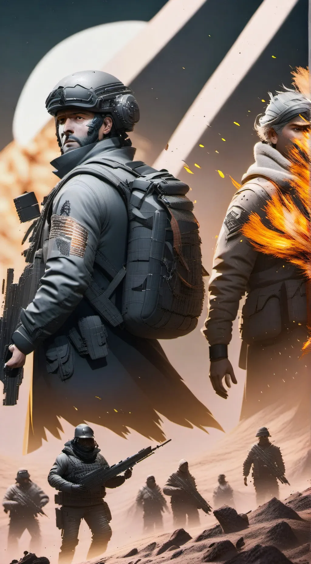 ai character: COD VS AB background