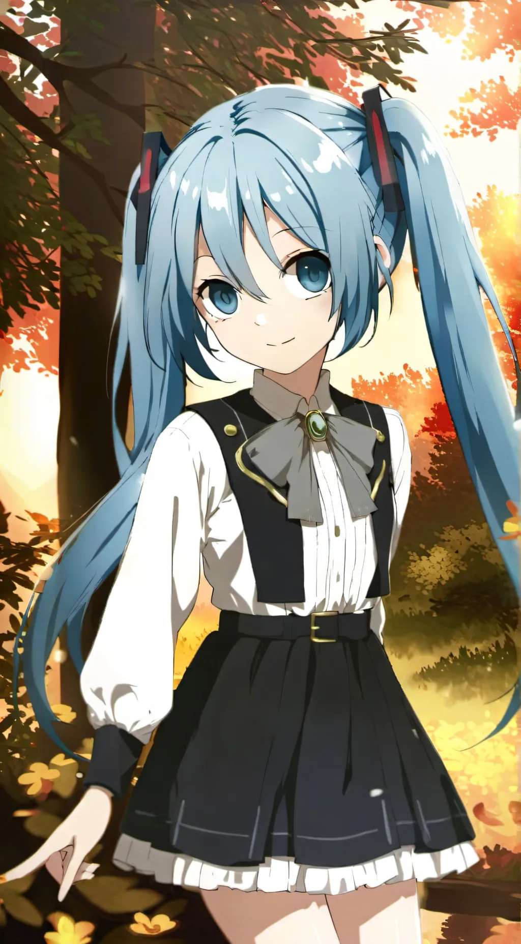 ai character: Miku background