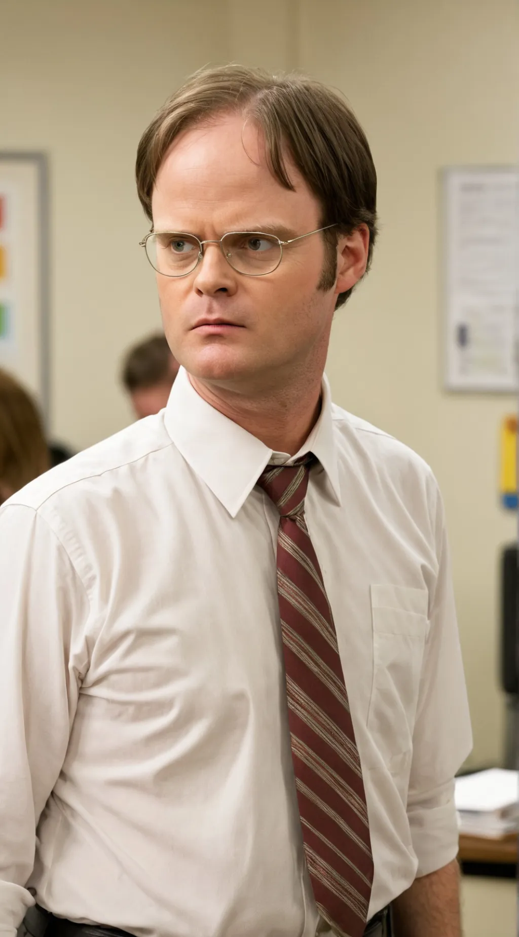 ai character: Dwight Schrute background