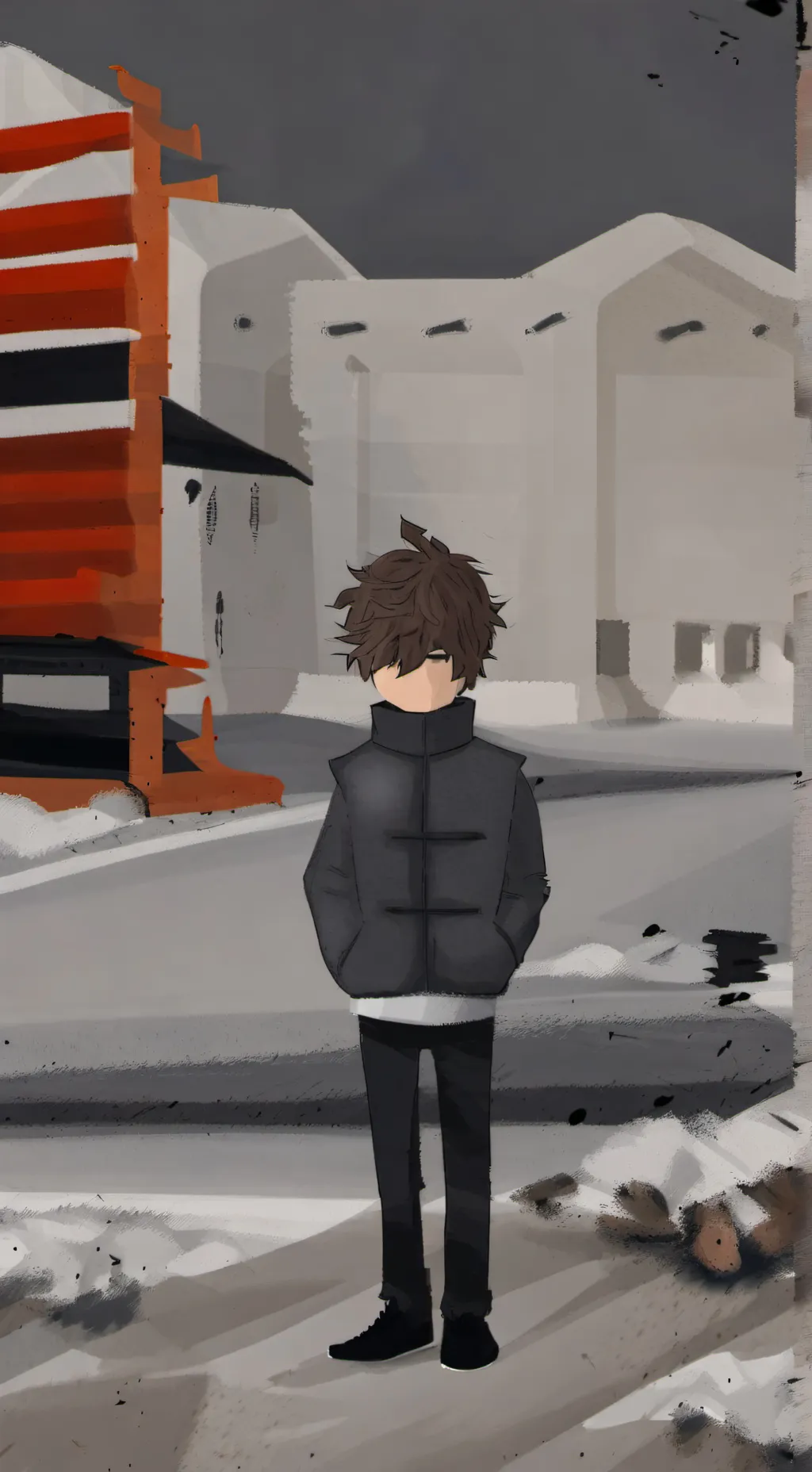 ai character: Santi emo vv background