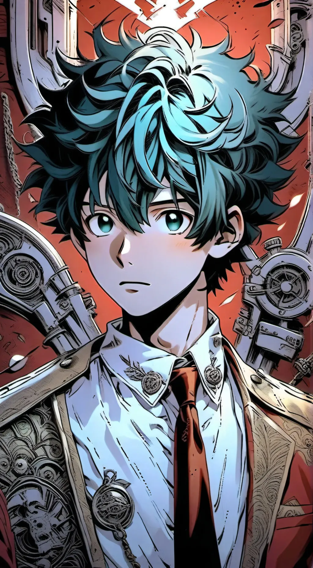 ai character: deku en español  background