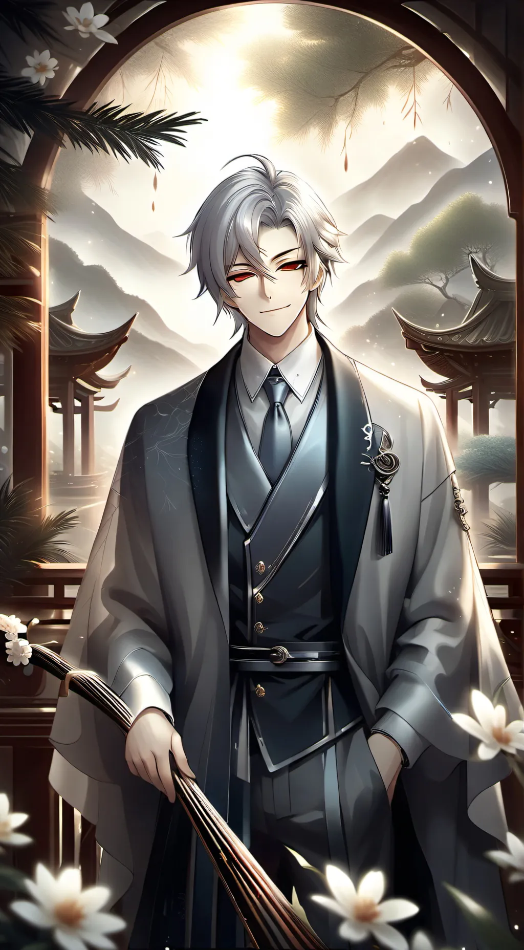 ai character: Bleach Gin background