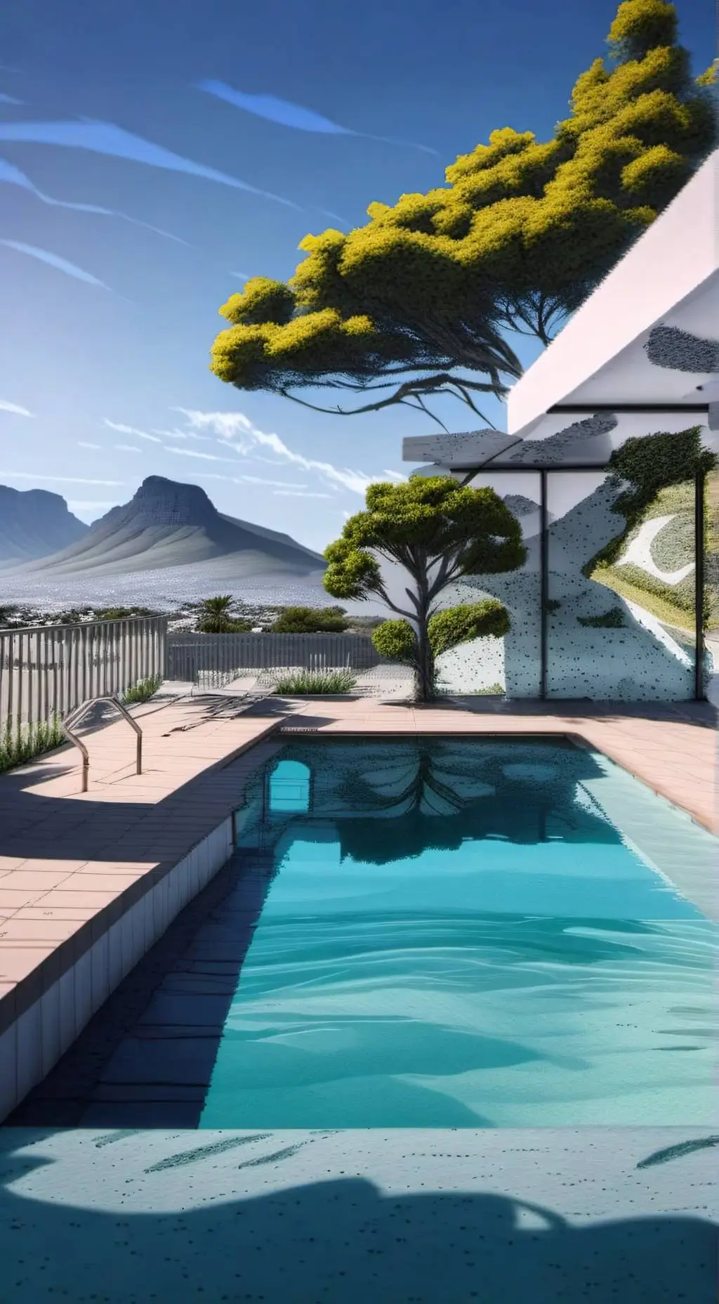 ai character: FPE pool but... background