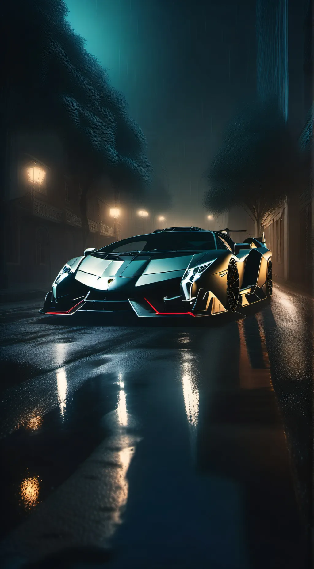 ai character: Lamborghini  background
