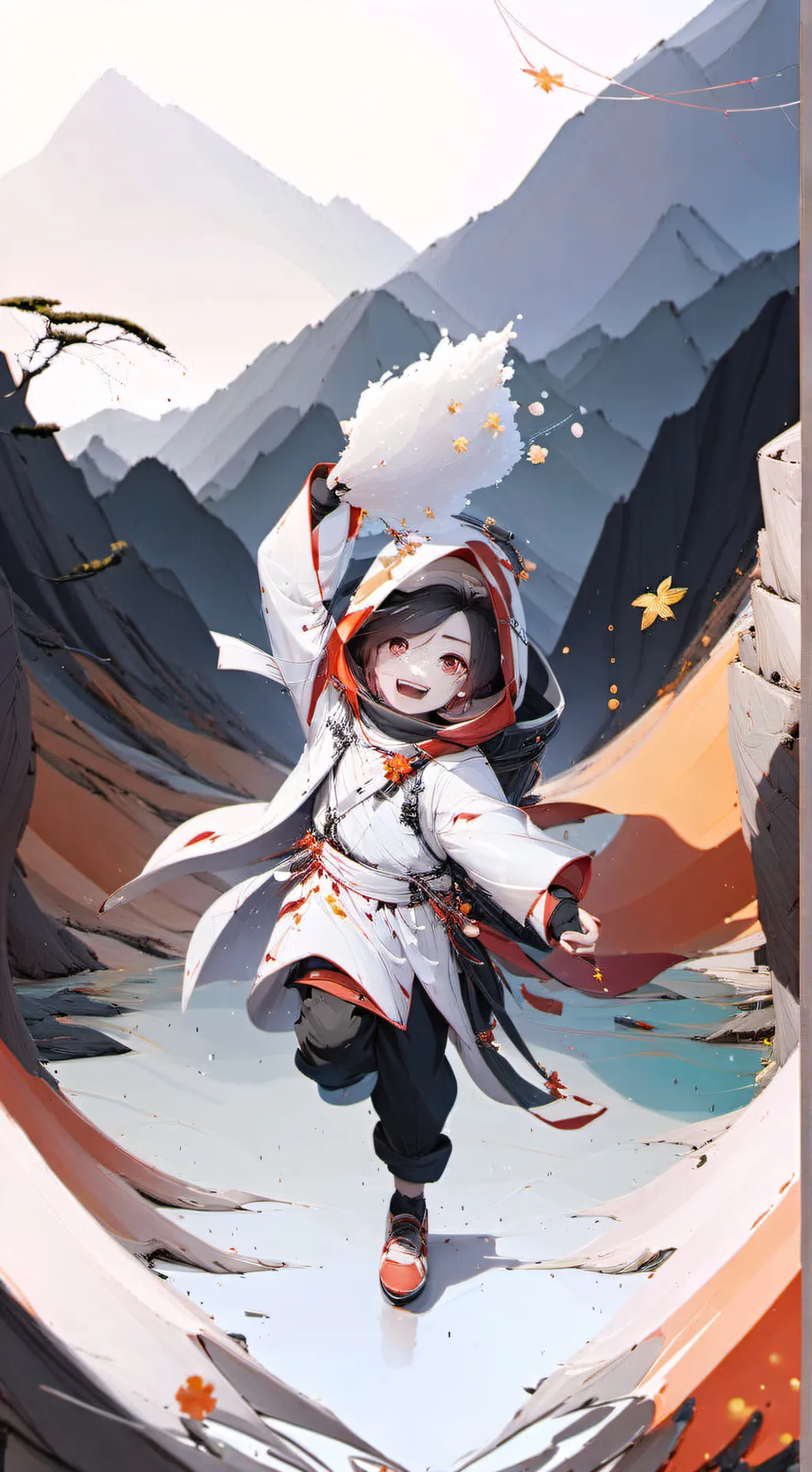 ai character: Dandy x astro background