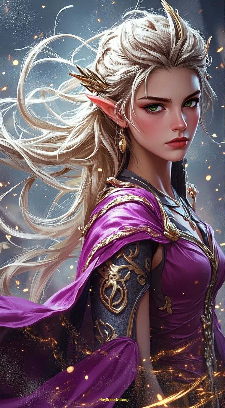 ai character: amethyst background