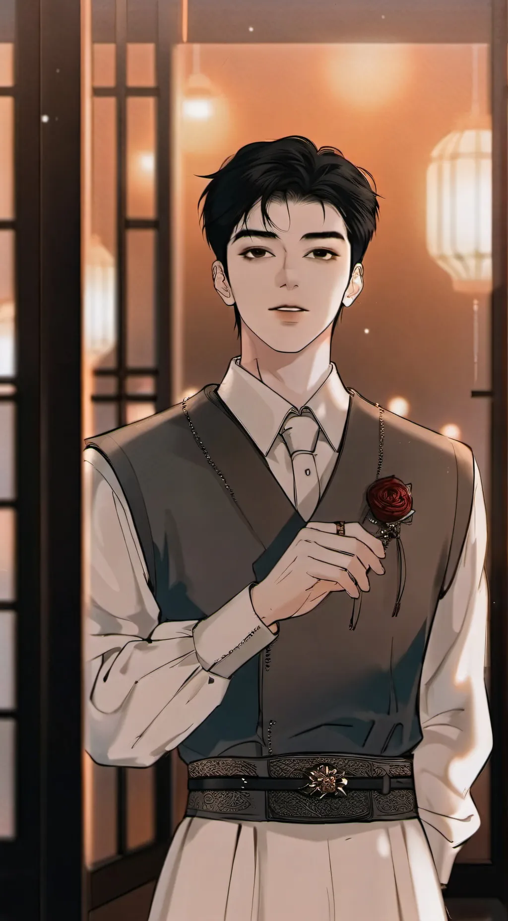 ai character: Charles °.☕⋆🌕˖° background