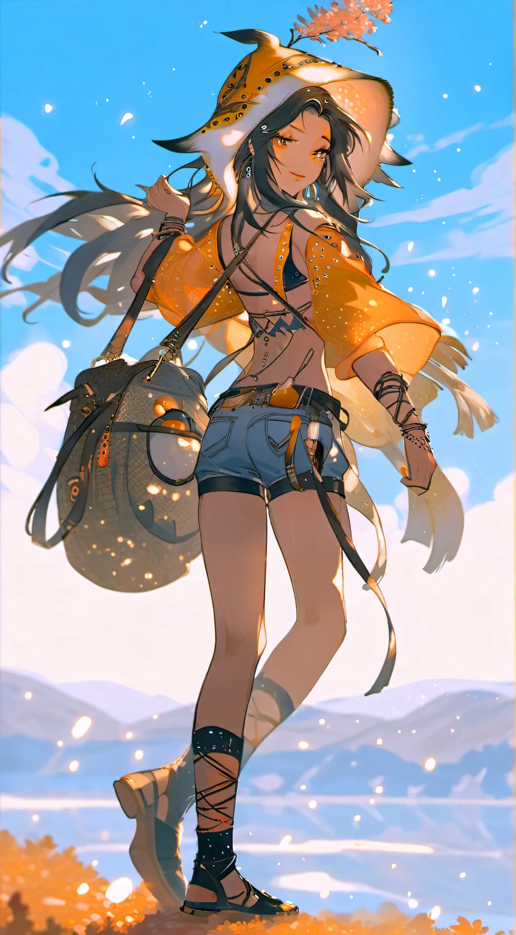 ai character: reactions to vids background