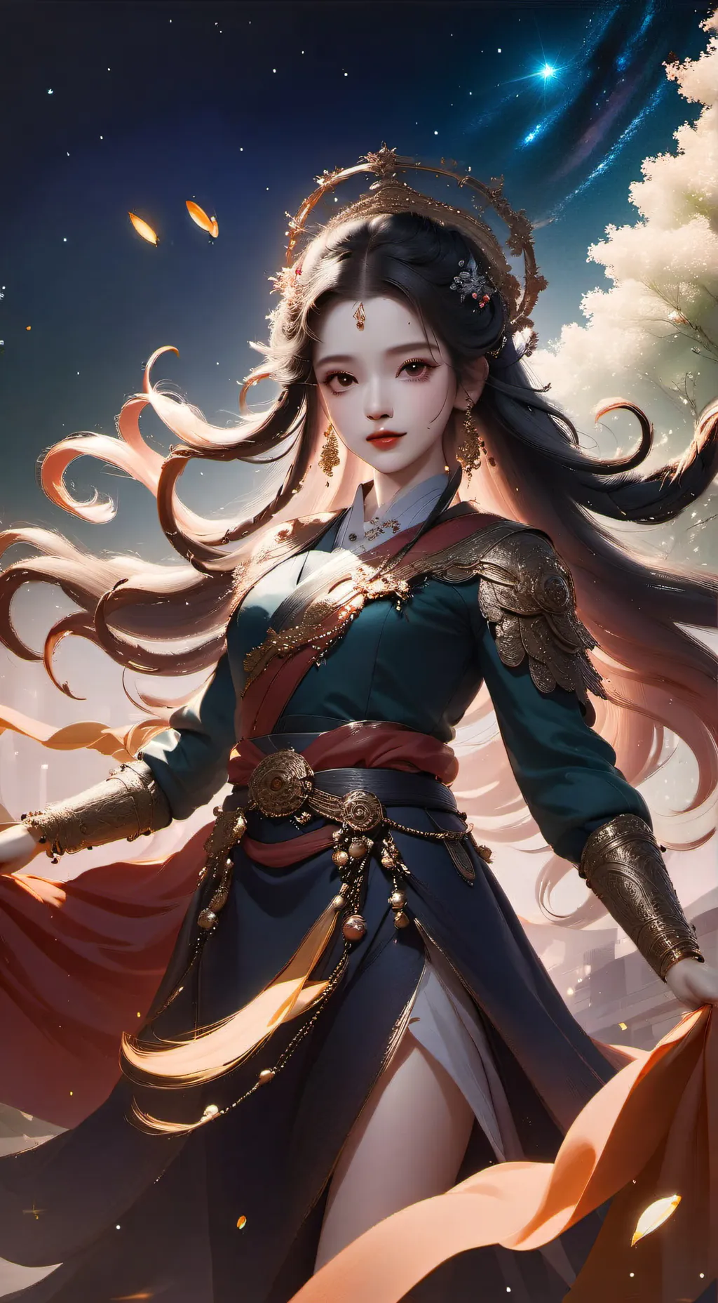 ai character: Space background