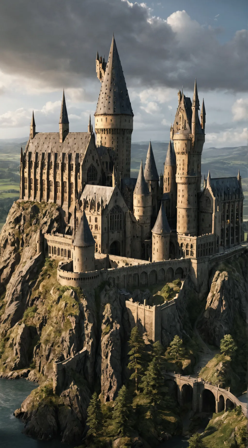 ai character: Hogwarts background