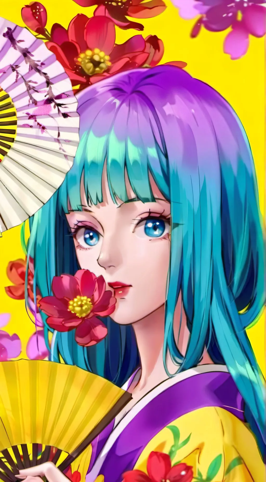 ai character: princess kikuhime  background