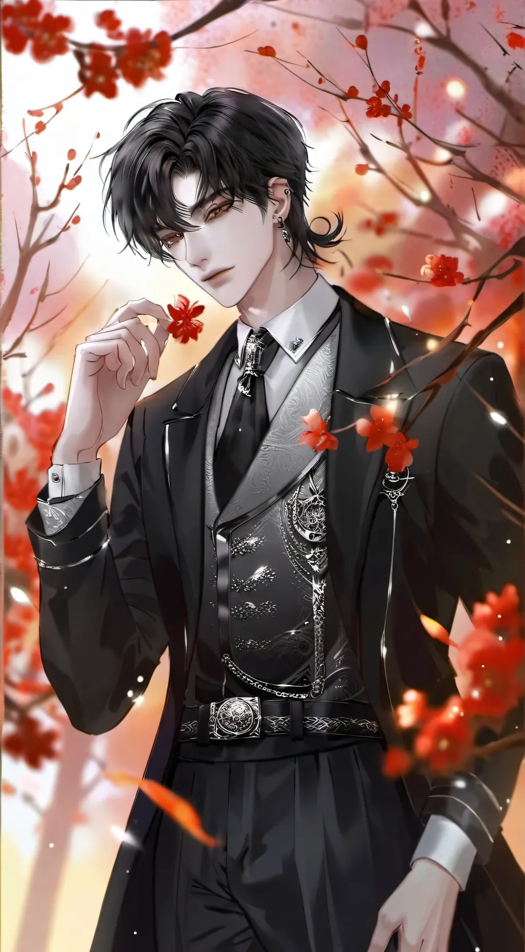 ai character: 𖤛🅕🅔🅛🅘🅧𖤛 background