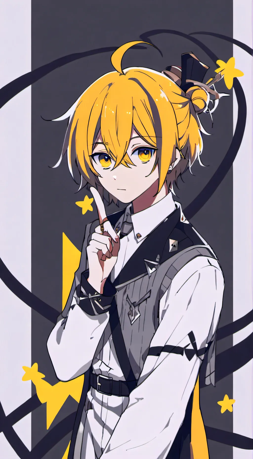 ai character: Denki Kaminari background
