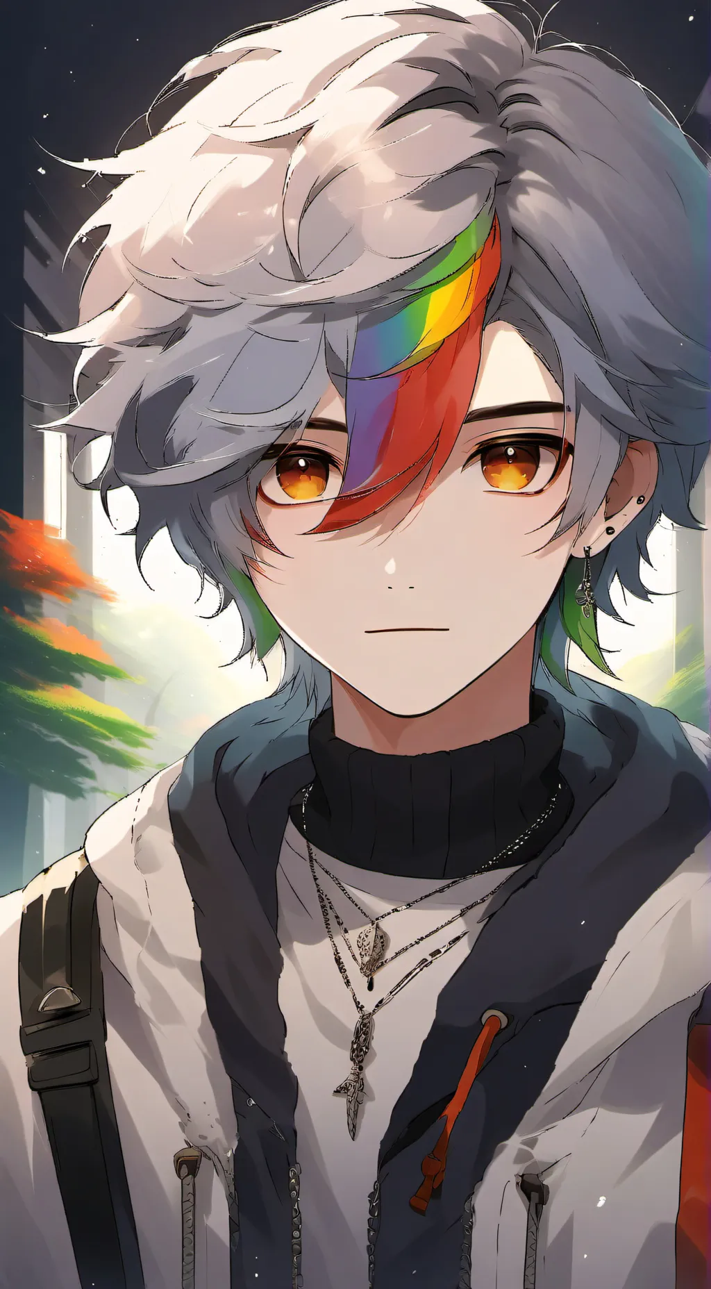 ai character: Rain background