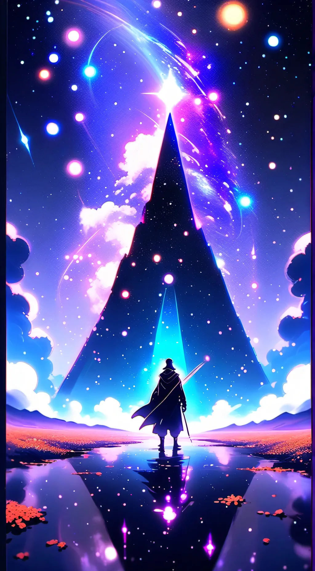 ai character: Violet  background