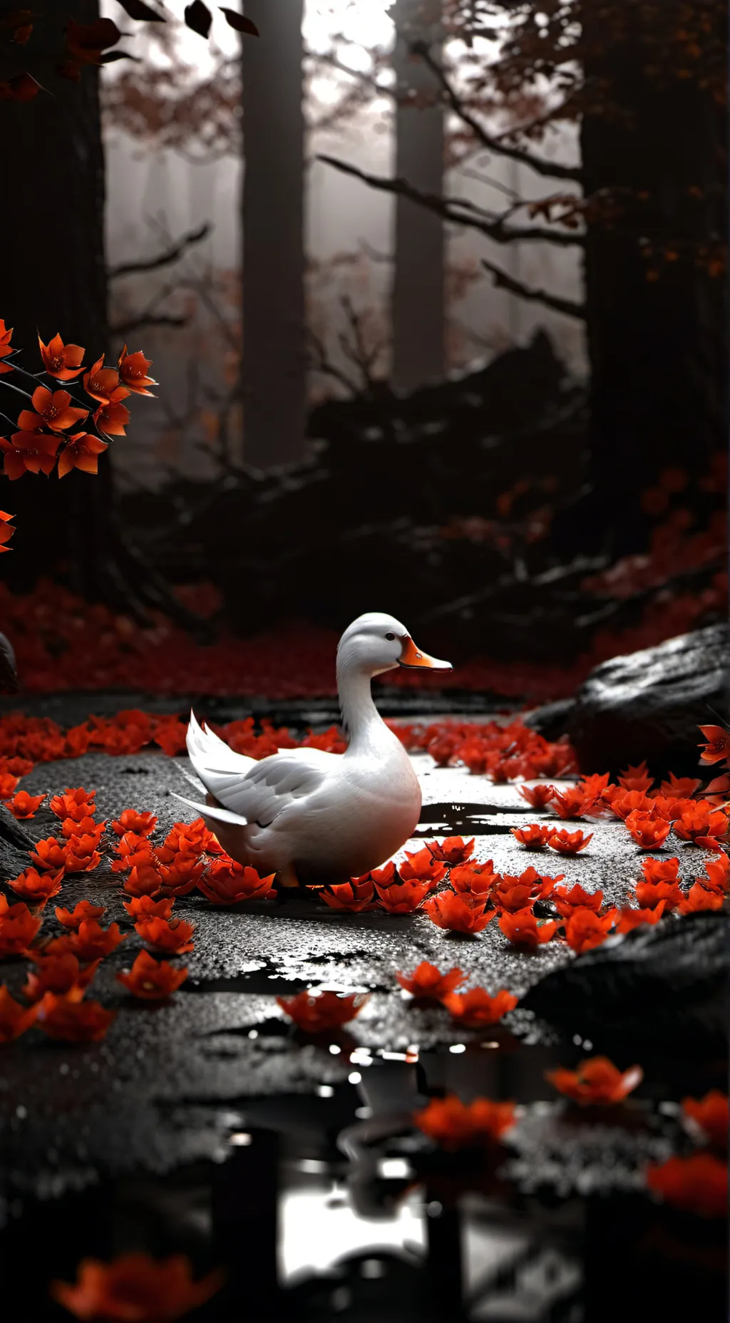 ai character: DUCK SONG background