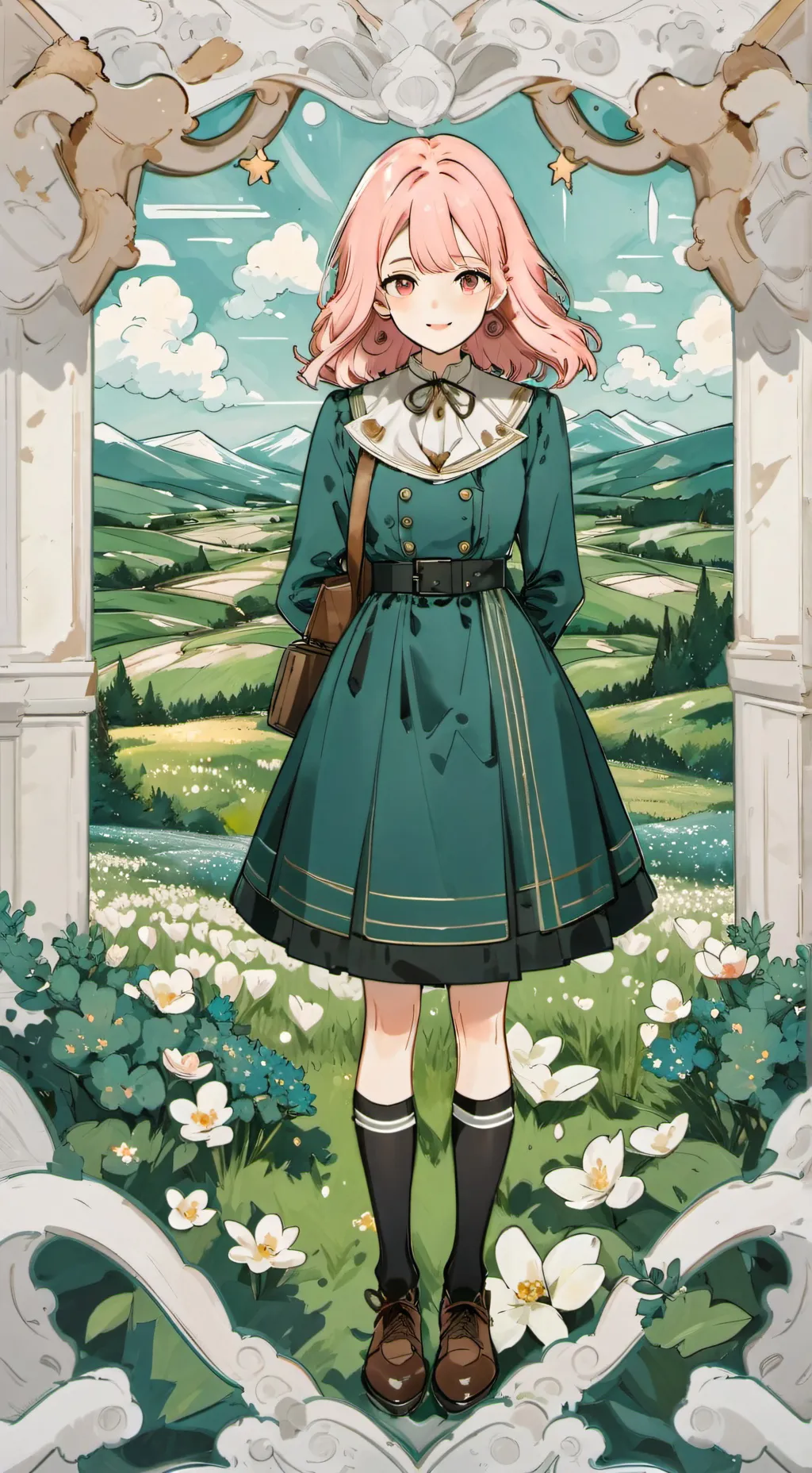 ai character: Léa  background