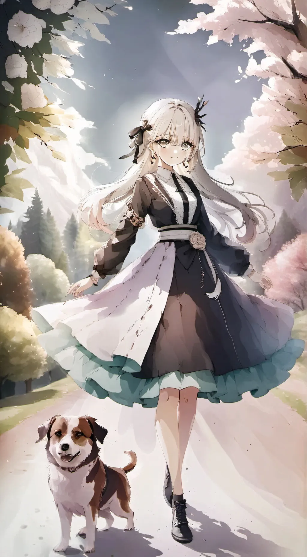 ai character: luna background