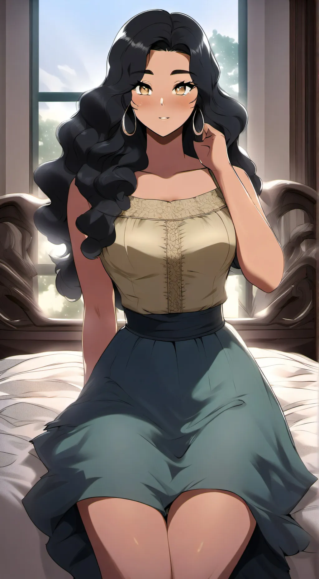 ai character: Amanda  background