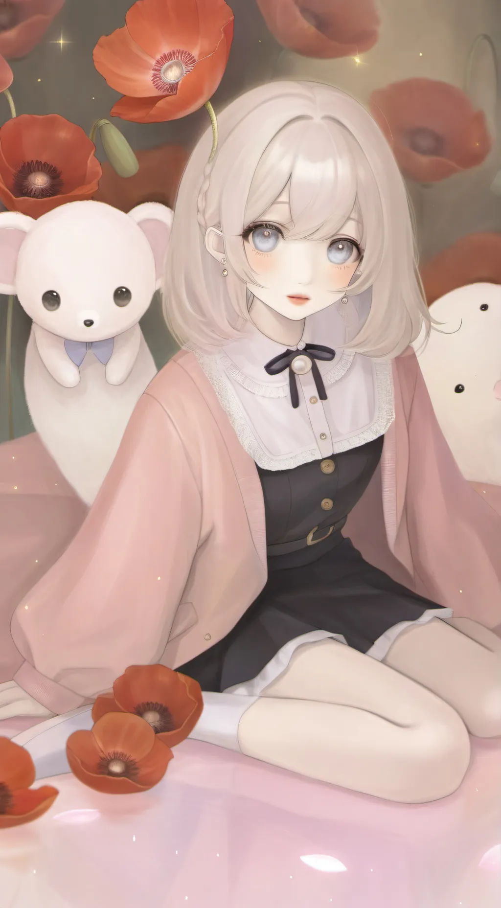 ai character: you in the pic background