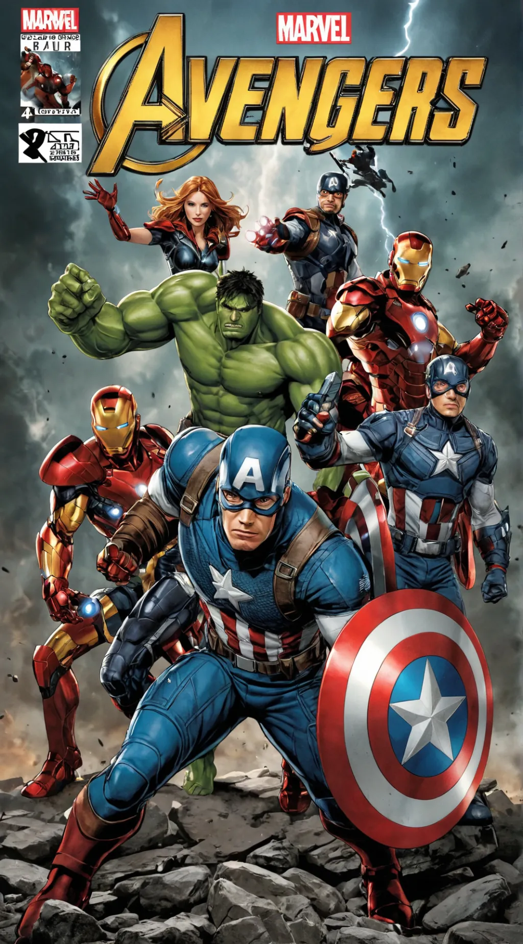 ai character: Avengers  background