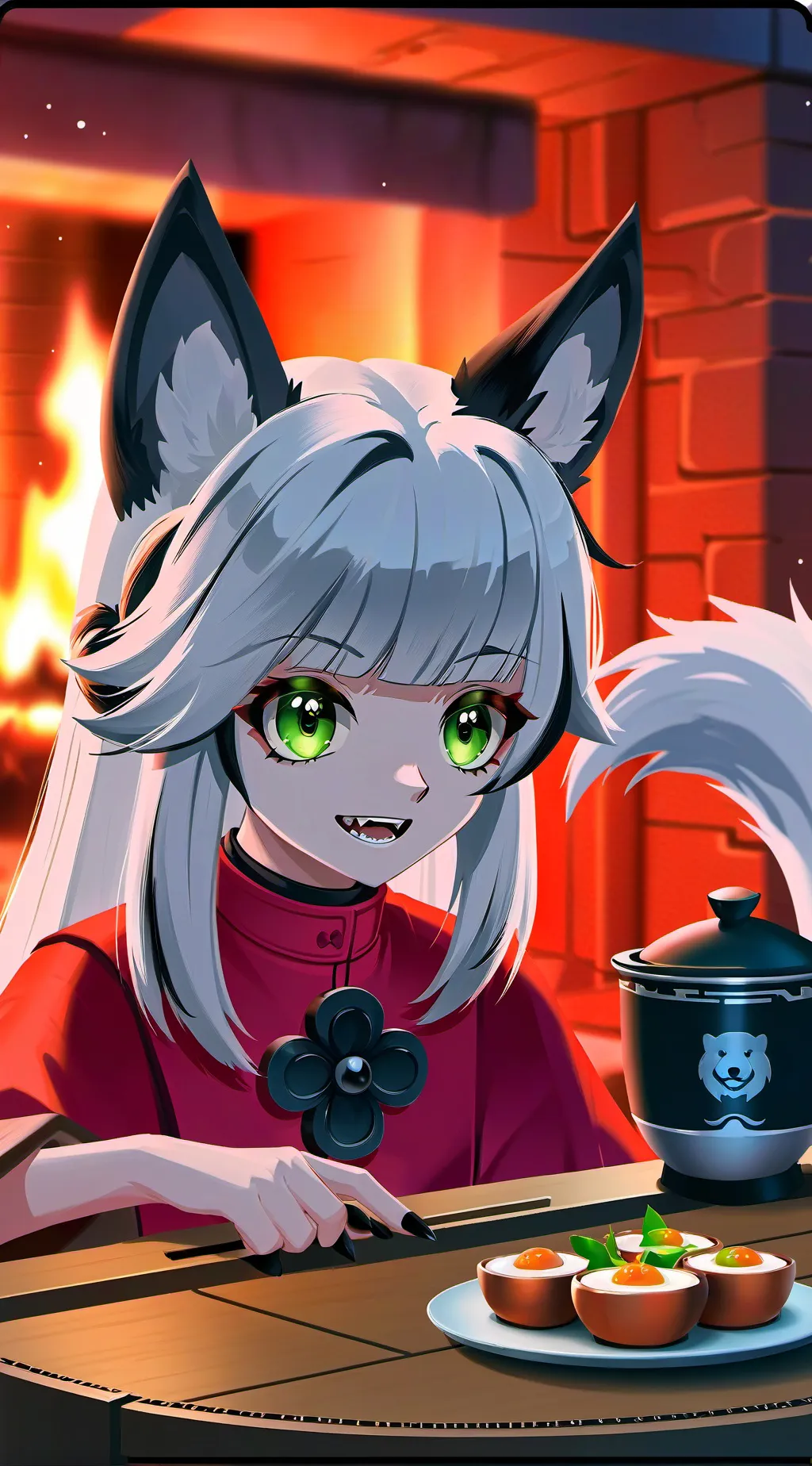 ai character: Wolfie Whiskers background