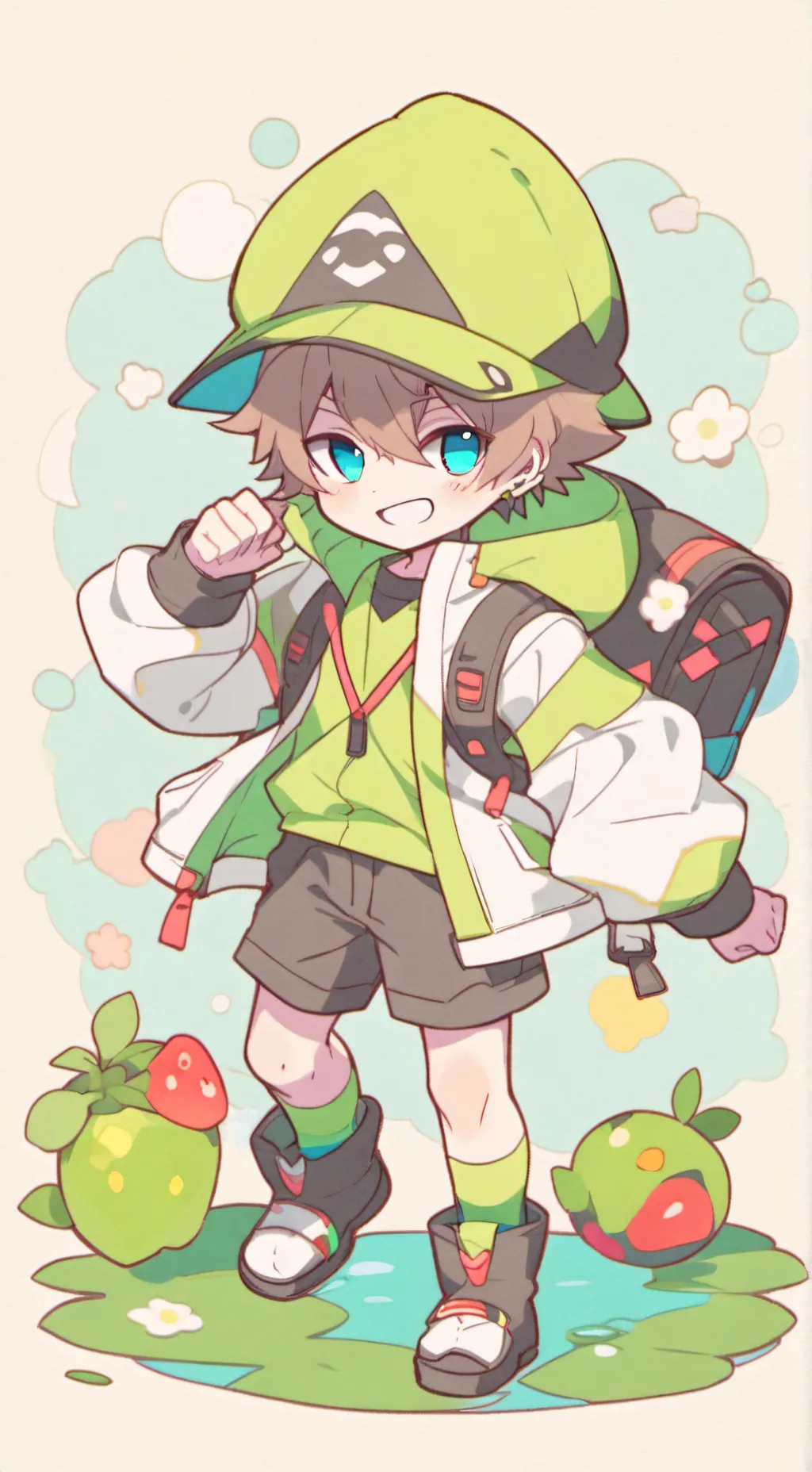 ai character: mha pokémon background