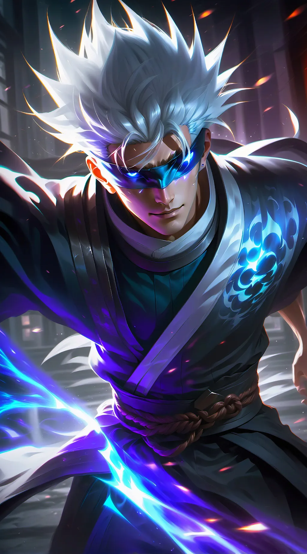 ai character: Satoru Gojo background