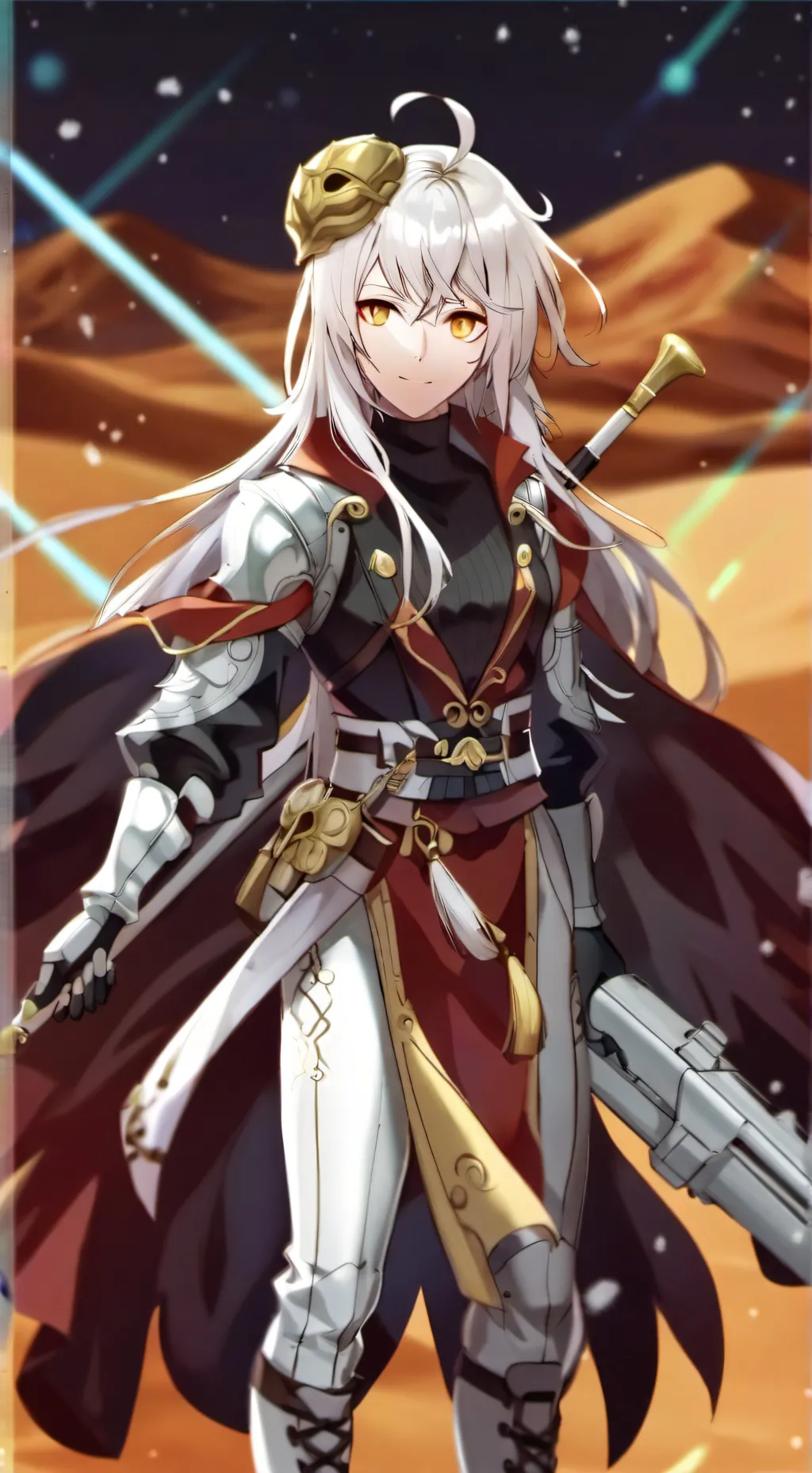 ai character: Korvanae Desert background