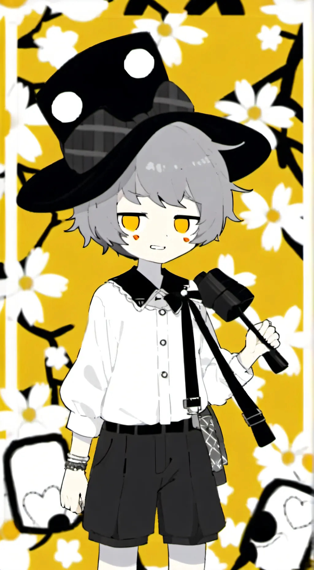 ai character: N x V background