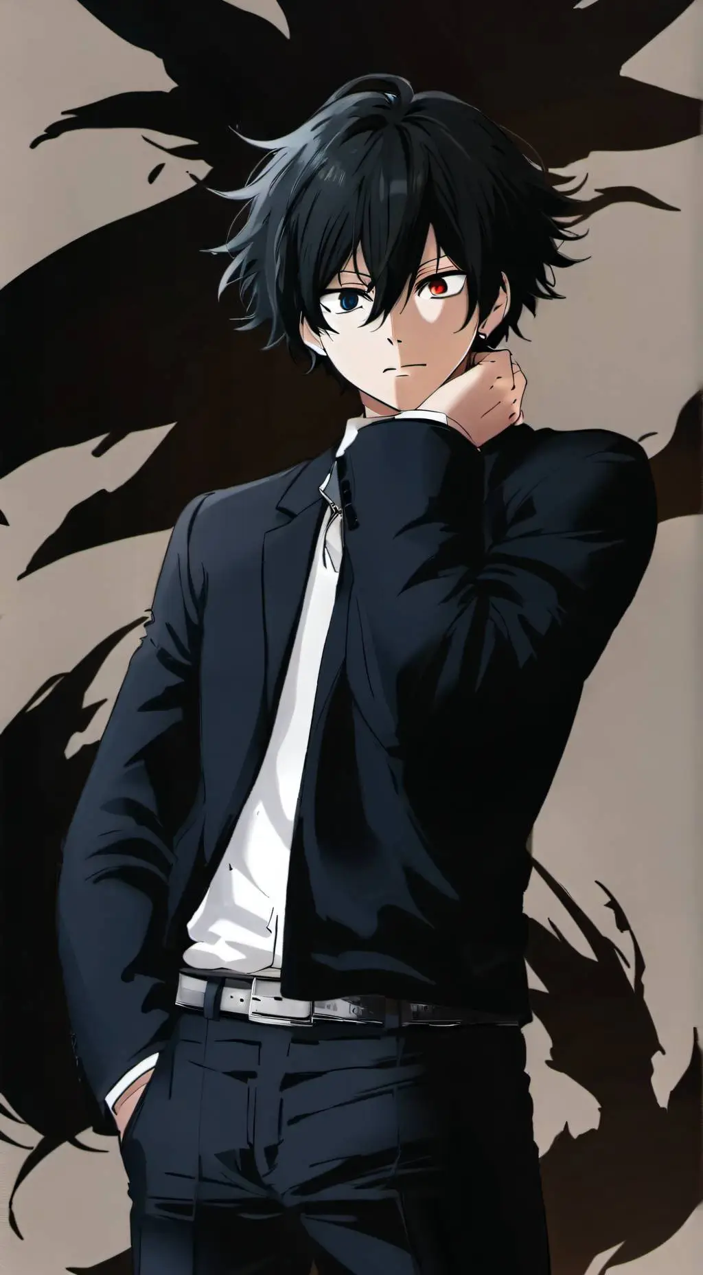 ai character: Kuroi Kagenou  background