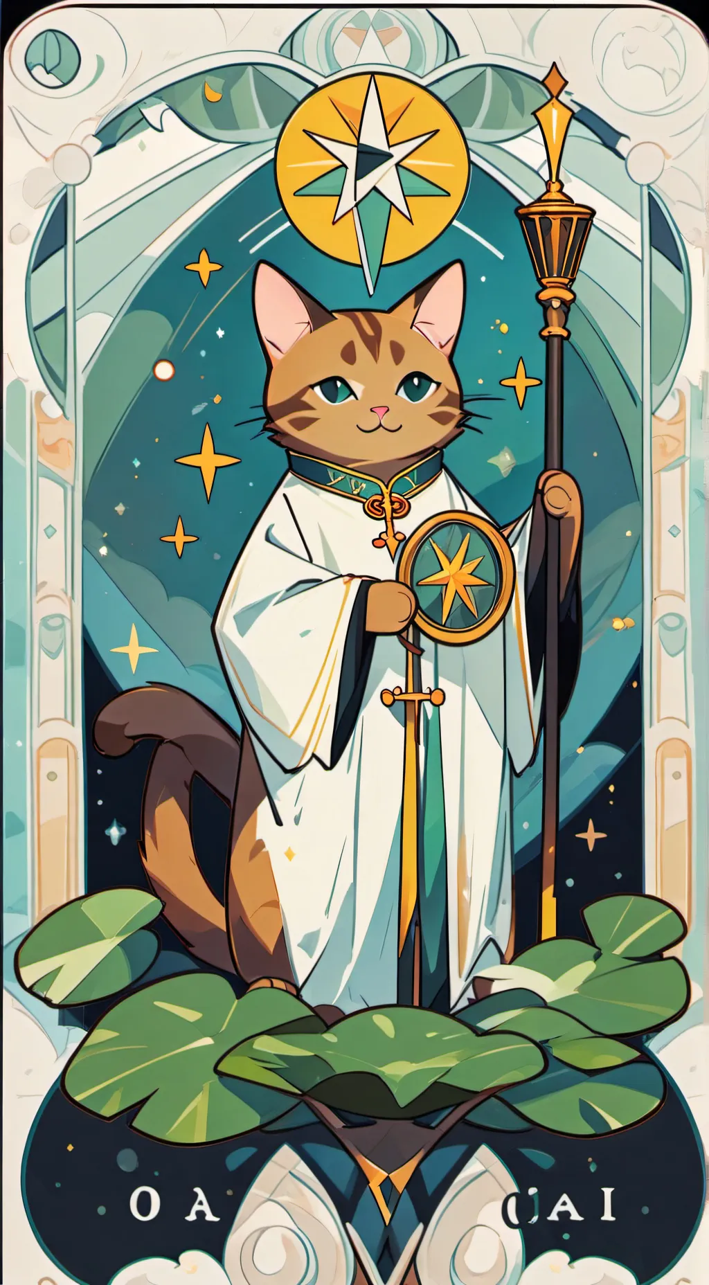 ai character: Oiia cat background