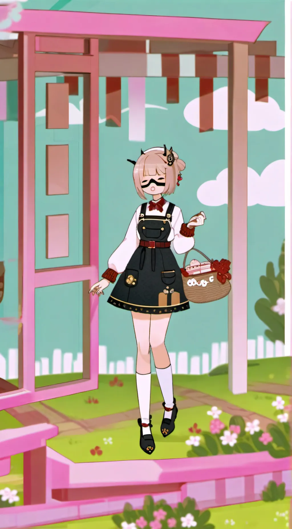 ai character: DW shrimpos b-day  background