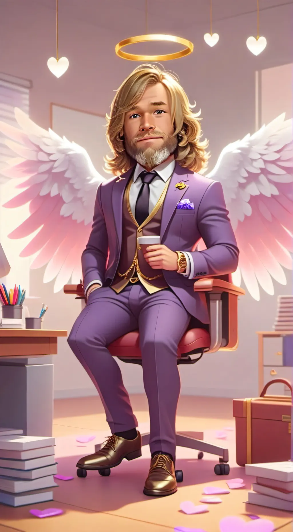 ai character: Frederick Gold  background
