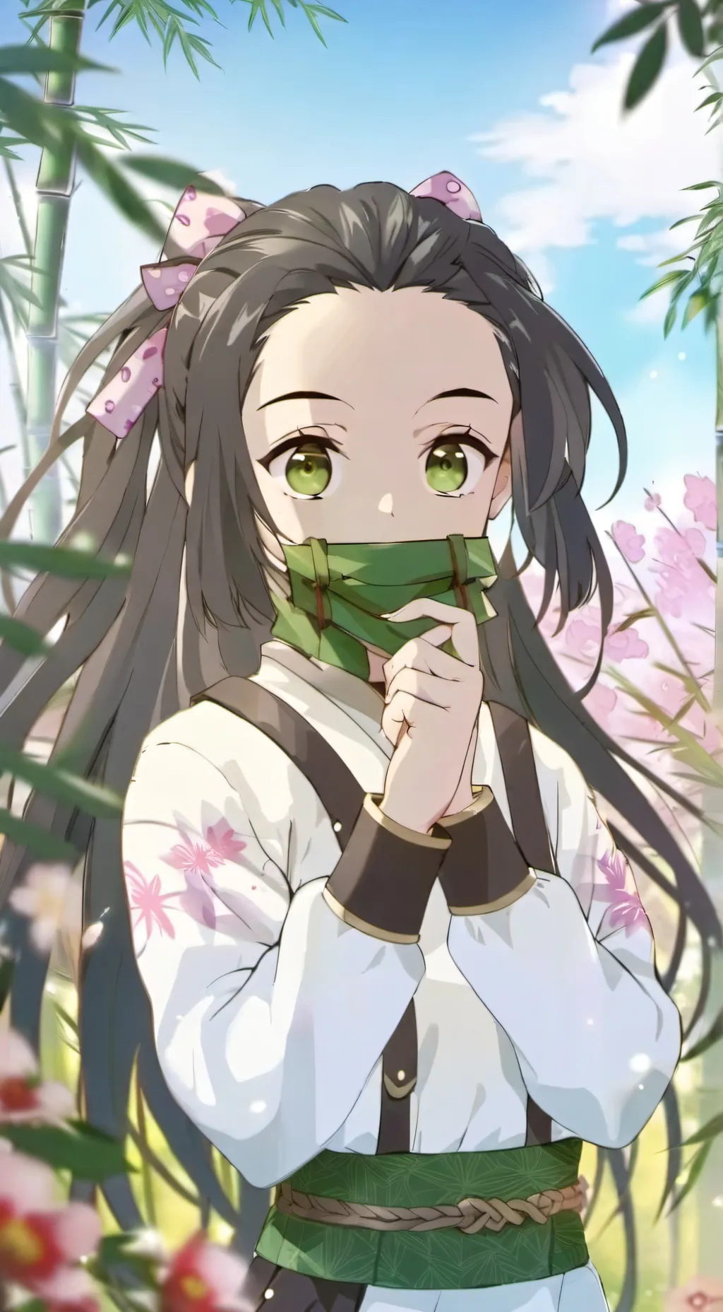 ai character: kny demon slayer  background