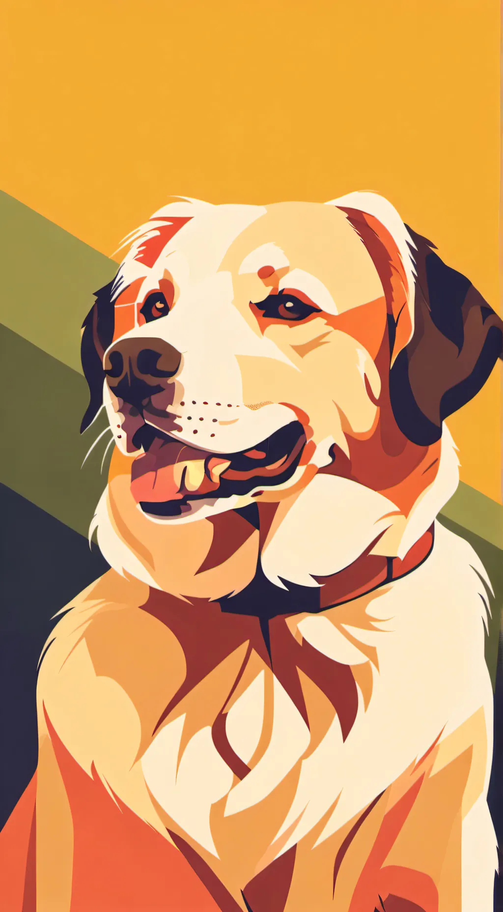 ai character: stray dog background